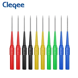 Cleqee P5007 Insulation Test Probes with 4mm Jack 0.7mm Sharp Non-destructive Puncture Probes Piercing Pin Multimeter Car Repair