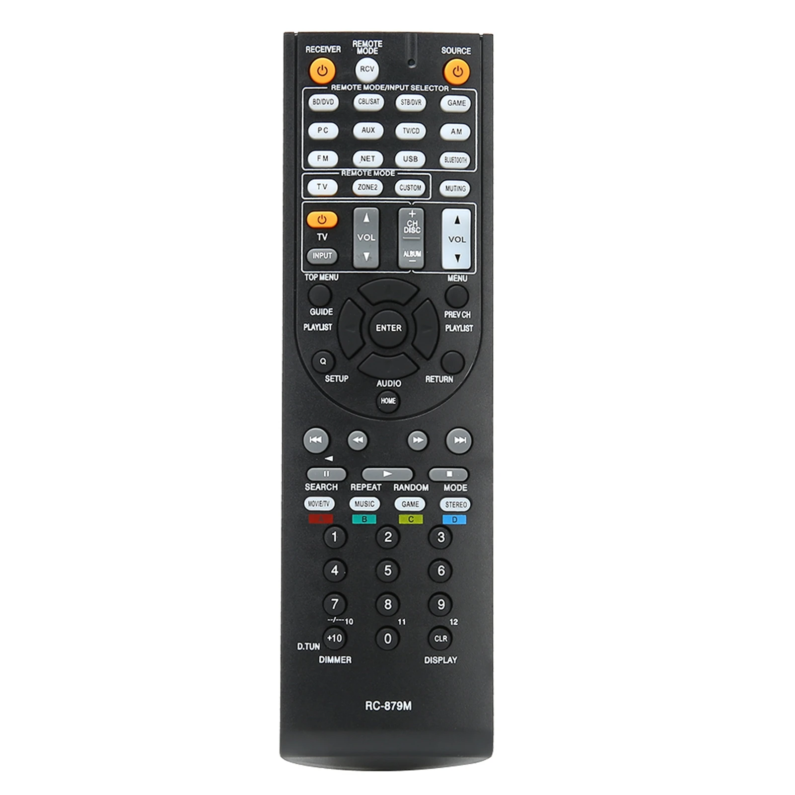 RC-879M Remote Control Replacement Fits for ONKYO AV Receiver TX-NR535 TX-SR333 HT-R393 HT-S3700 Remote Control Replacement