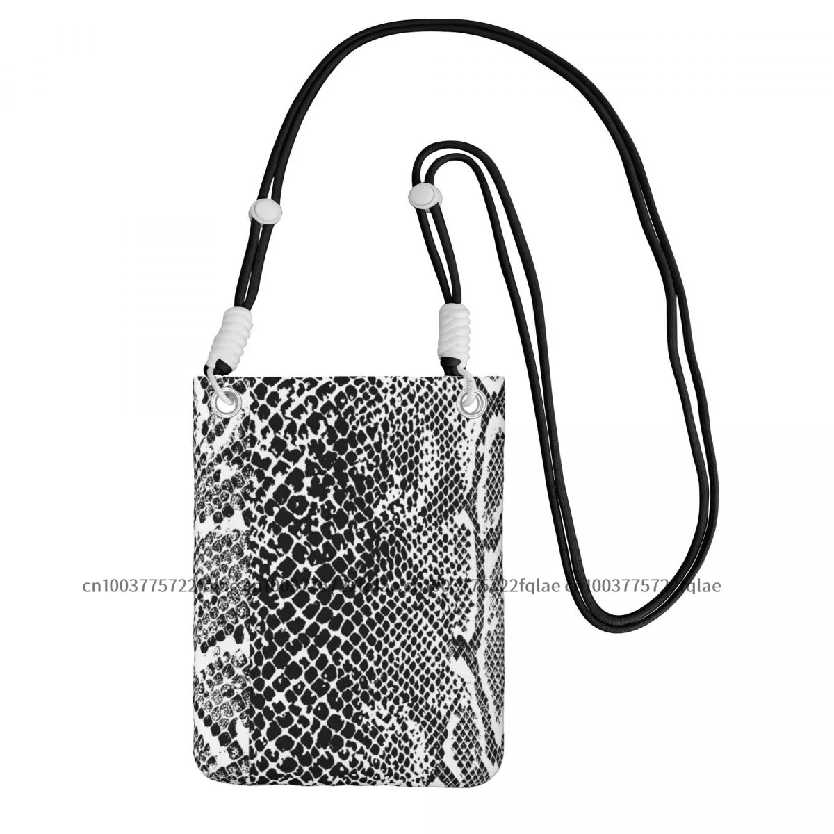 

Snake Skin Scales Texture Crossbody Lanyard Slot Card Wallet Bag Phone Case Necklace Strap Rope