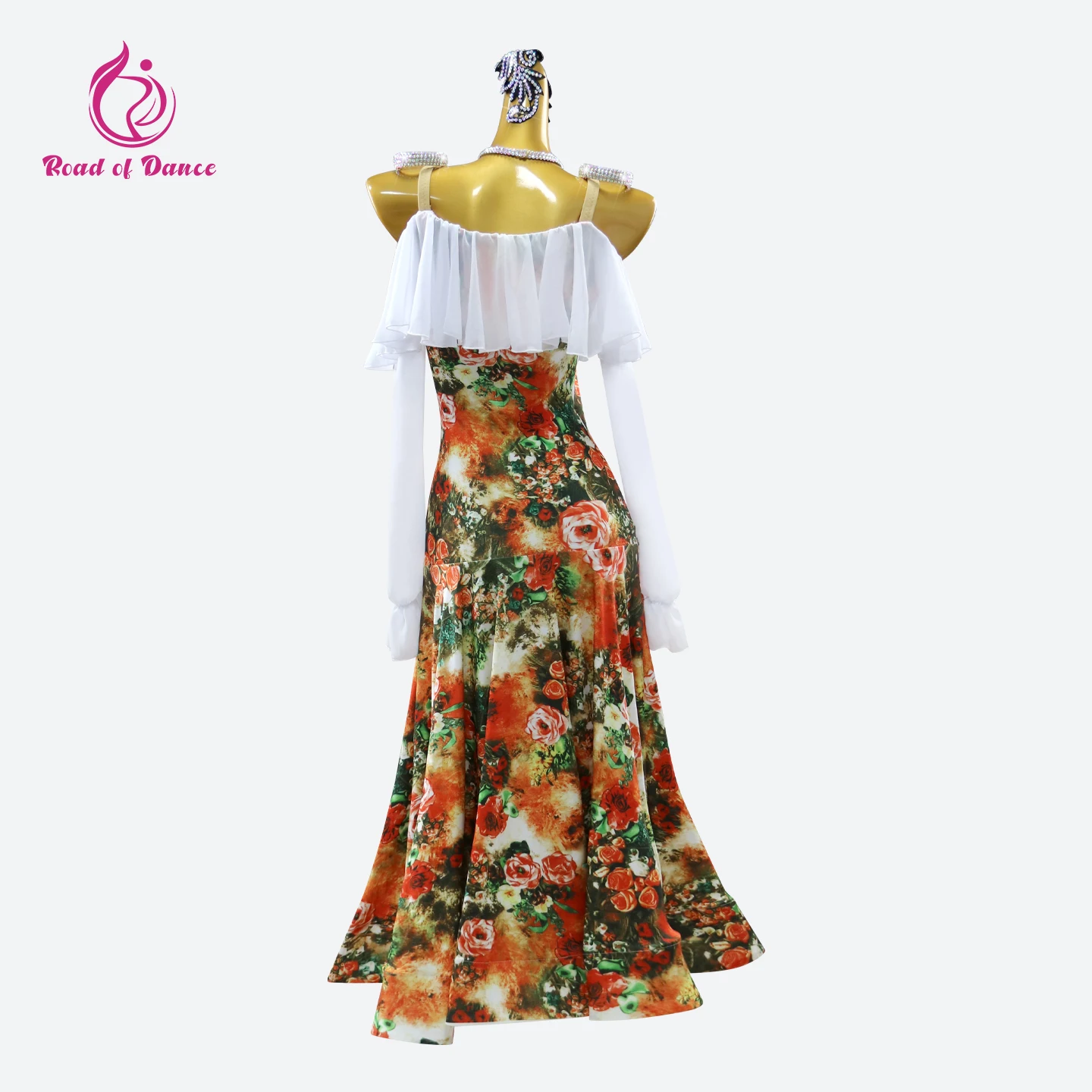 モダンダンスウェア プロムダンスドレス ワルツ衣装 フラメンコ 2025 ステージスーツ スタジアム カーニバル イブニングウェア レディース 長袖