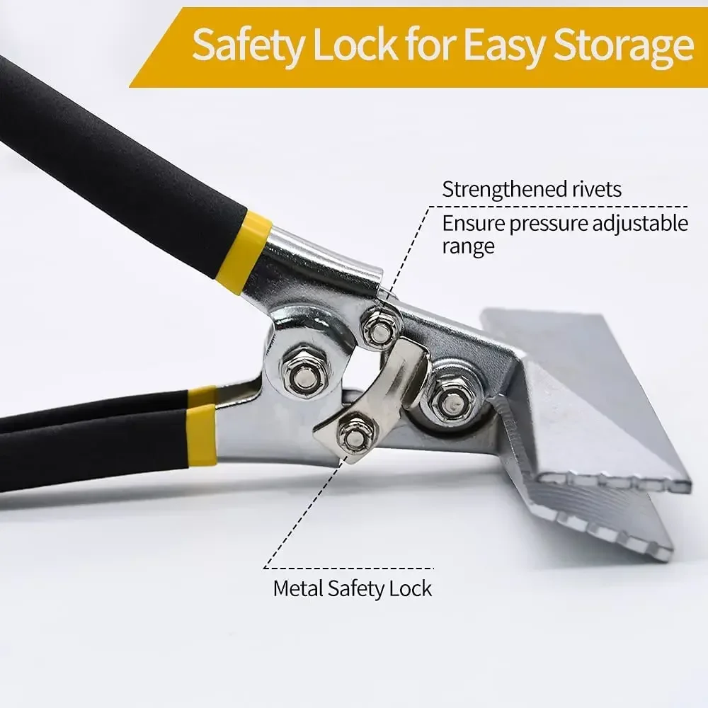 

Heavy Duty Sheet Metal Bending Pliers Hand Seamer 80mm 150mm Straight Elbow Type For Industrial Welding Repair Hand Tools