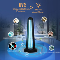 New Household UV Sterilizer Ozone UV Lamp 38W Disinfection Ultraviolet Lamp Smart Remote Control UVC Germicidal Light Tube