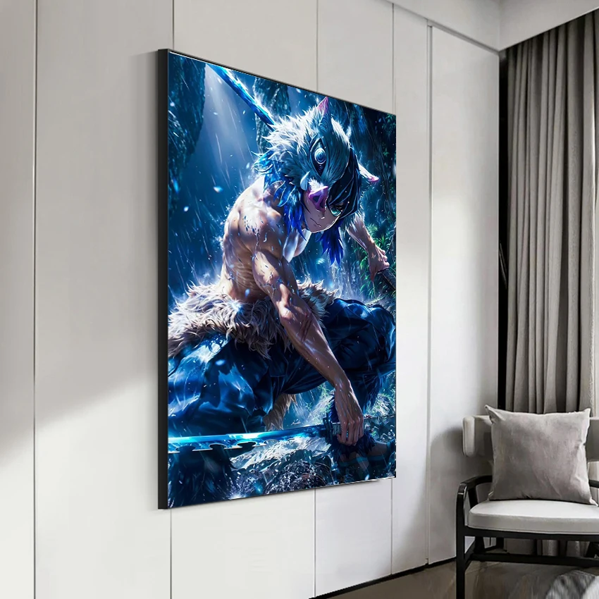 Demon Slayer Diamond Painting 5D Nezuko Kochou Shinobu Full Diamond Mosaic Picture DIY Hashibiro Inosuke Home Decor Painting,fra