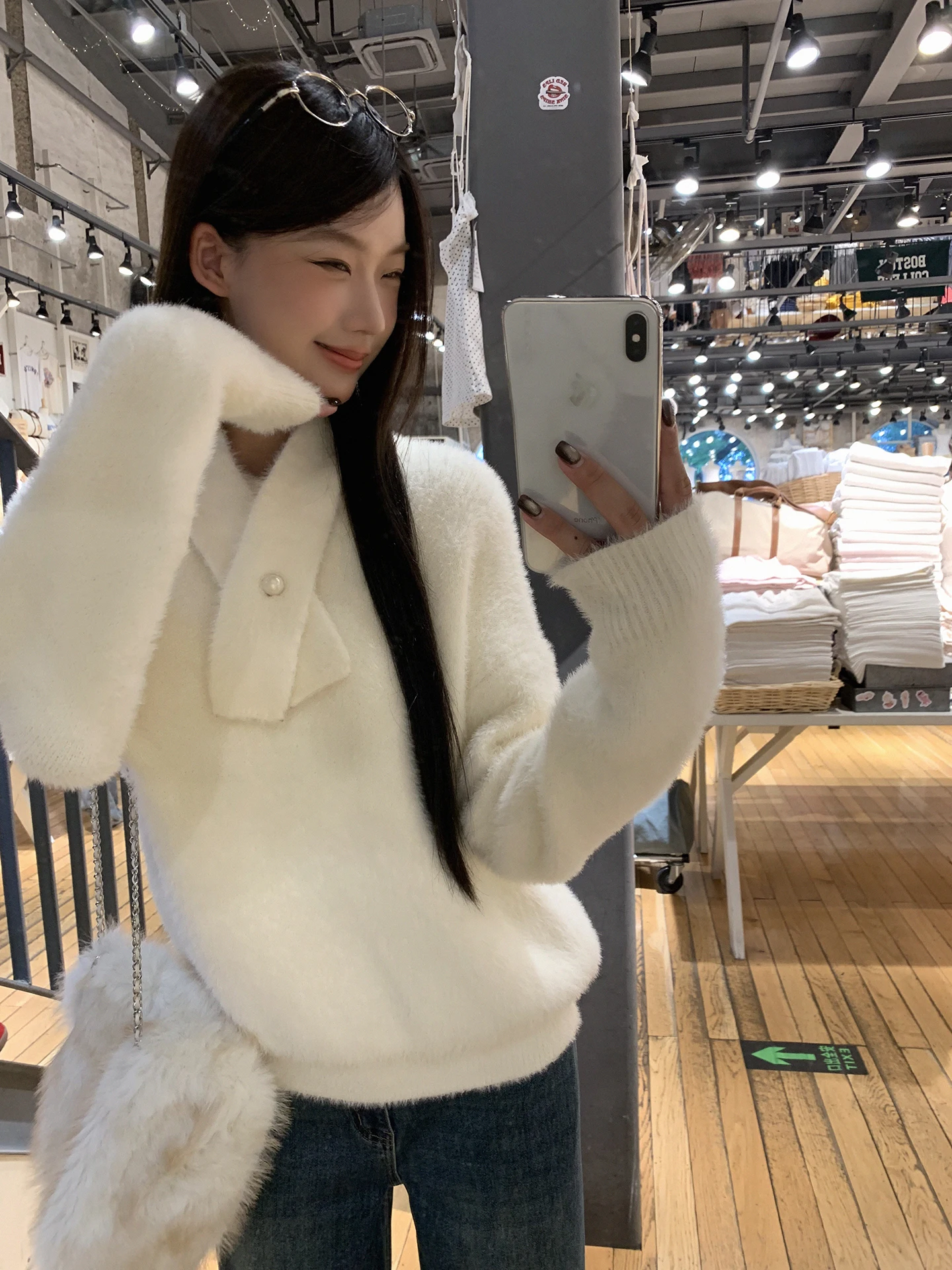 

Красный свитер Celebri для женщин: осенне-зимний, элегантный, с длинными рукавами, уникальный, красивый, молодежный, свободный, вязаный.