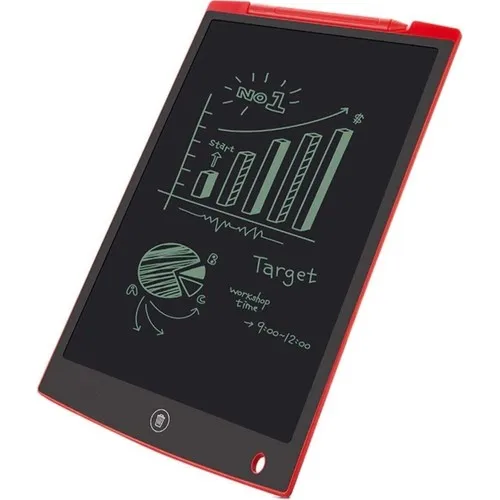 Hambag Digital Pen Drawing LCD 8.5inç Writing Board Graphic Memo Writing Education Tablet-Red