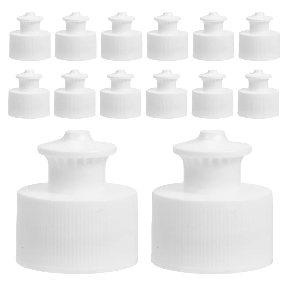 

20Pcs Leakproof Pull-Up Sports Bottle Lid Mineral Water Cap Portable Replacement Caps for Outdoor Office Travel Home Use