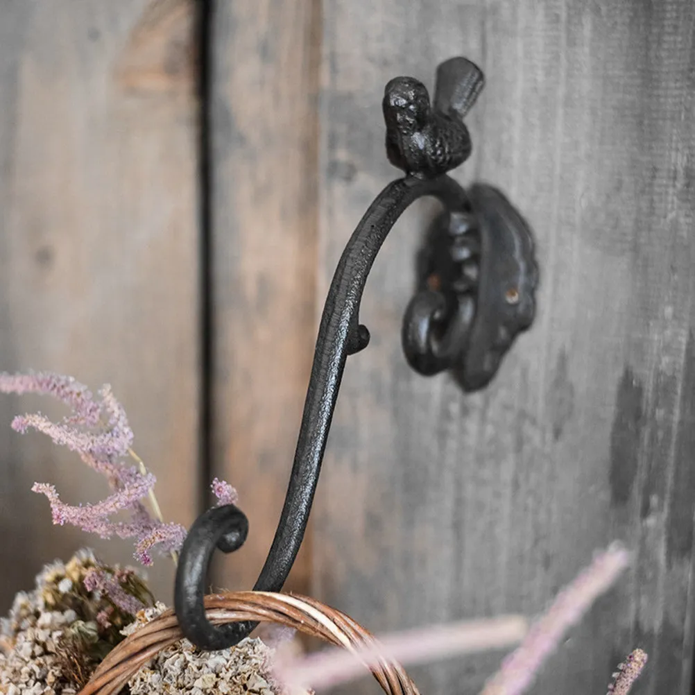 European Style Wall Mounted Cast Green Plant Hanger Hook for Hanging Flower Baskets Lanterns Wind Chimes Balcony