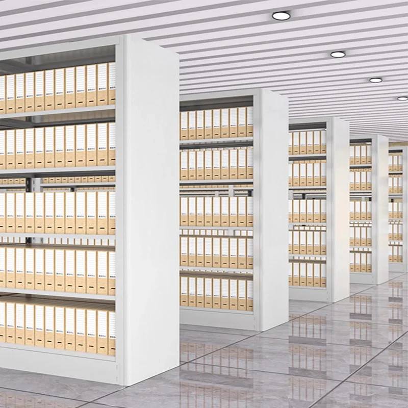 Steel Bookshelf, Office Storage Rack, Archive Room Shelving, School Library, Floor Standing Bookcase, Heavy Duty Metal Shelving