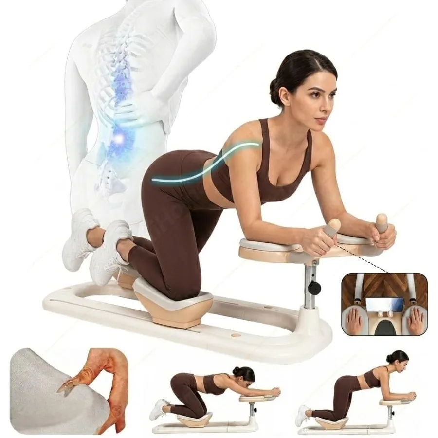 Twist Crawler V2 Spine Twist and Stretch Trainer, 360° Core Abdominal Twisting Workout Machine, Silent Dual-Sliding Pads Full B