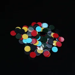 Punta de taco de billar acrílica, accesorio colorido, laminado, rojo, azul, amarillo, verde, 14mm