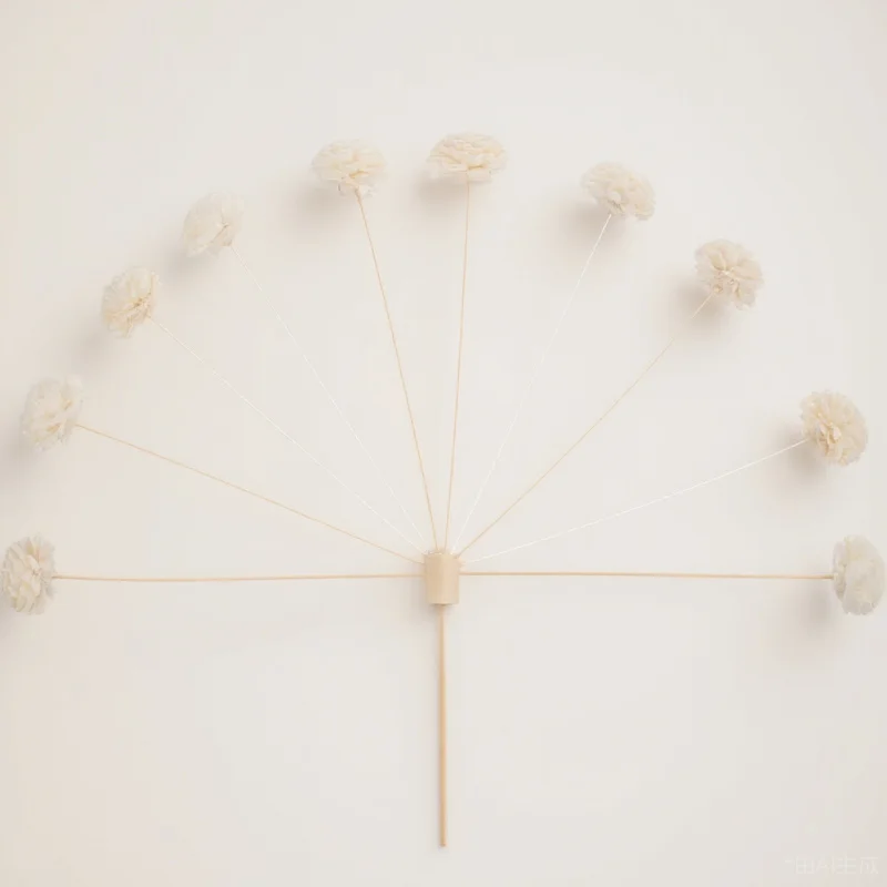 

10pcs Dried Flower Scent Diffuser Sticks Natural Wood Bead Aroma Rattans For Home Living Room Kitchen Essential Oil Refill