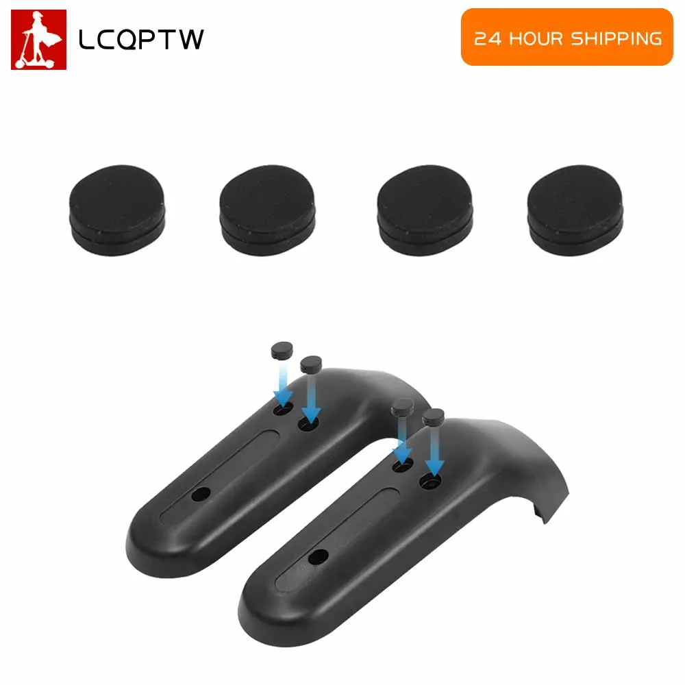 4 stücke Gummi Stecker Gabel Teil Schutz Kappe Schraube Stecker Abdeckung Vorderrad Trim Abdeckung Für Ninebot Max G30G30D Elektrische roller