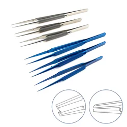 Ophthalmic Micro Tweezers 1pc Ophthalmic Forceps 11cm 18cm Ophthalmic Surgical Instrument Titanium Stainless Steel