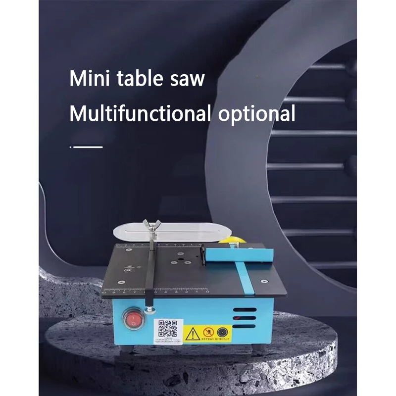 Woodworking Bench Lathe Cutter Machine 96W Mini Multifunctional Table Saw Electric Desktop Saws Small Household DIY Cutting Tool