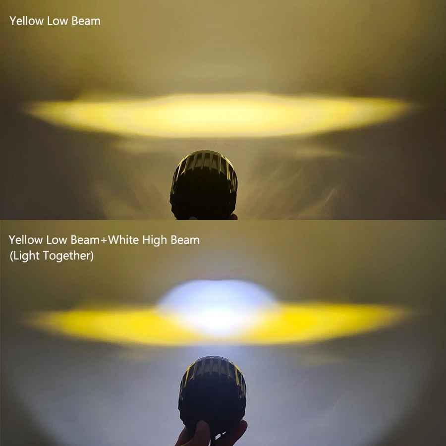 Super Bright 3.5 Inch White Yellow High Low Beam LED Work Head Fog Light For Auto Car SUV Truck Offroad ATV 10-60V DC
