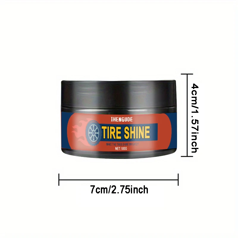 1 шт., 100 г защитного крема для полировки шин, долговечного средства для ремонта шин - стойкий блеск для автомобиля, удаление герметичности, изготовление шин и колес более прочный блеск, необходимые продукты для владельца автомобилей
