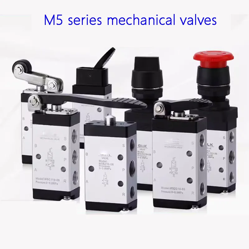 

M5 Series pneumatic manual switch control mechanical valve M5B110 M5C110 M5D110 M5R110 M5L210/M5Y210 /M5PM/ M5PP/M5PF/ M5PL/M5HS