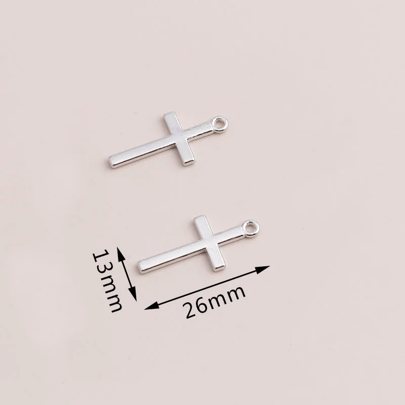 Leslie 20 stücke Legierung Kreuz bezaubert religiöse Kruzifix Anhänger für DIY Schmuck machen Accessoires hand gefertigte Ohrringe Halsketten – Detail 13