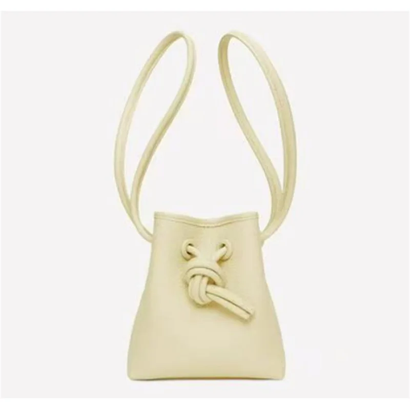 2025 New Candy Colored Bucket Bag Shoulder Crossbody Bag Large And Small Size Single Handle Women's Casual Handbag