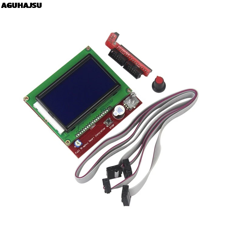 12864 Display LCD Controller + Adapter Voor RAMPS 1.4 Reprap Mendel GM 3D Printer Onderdelen