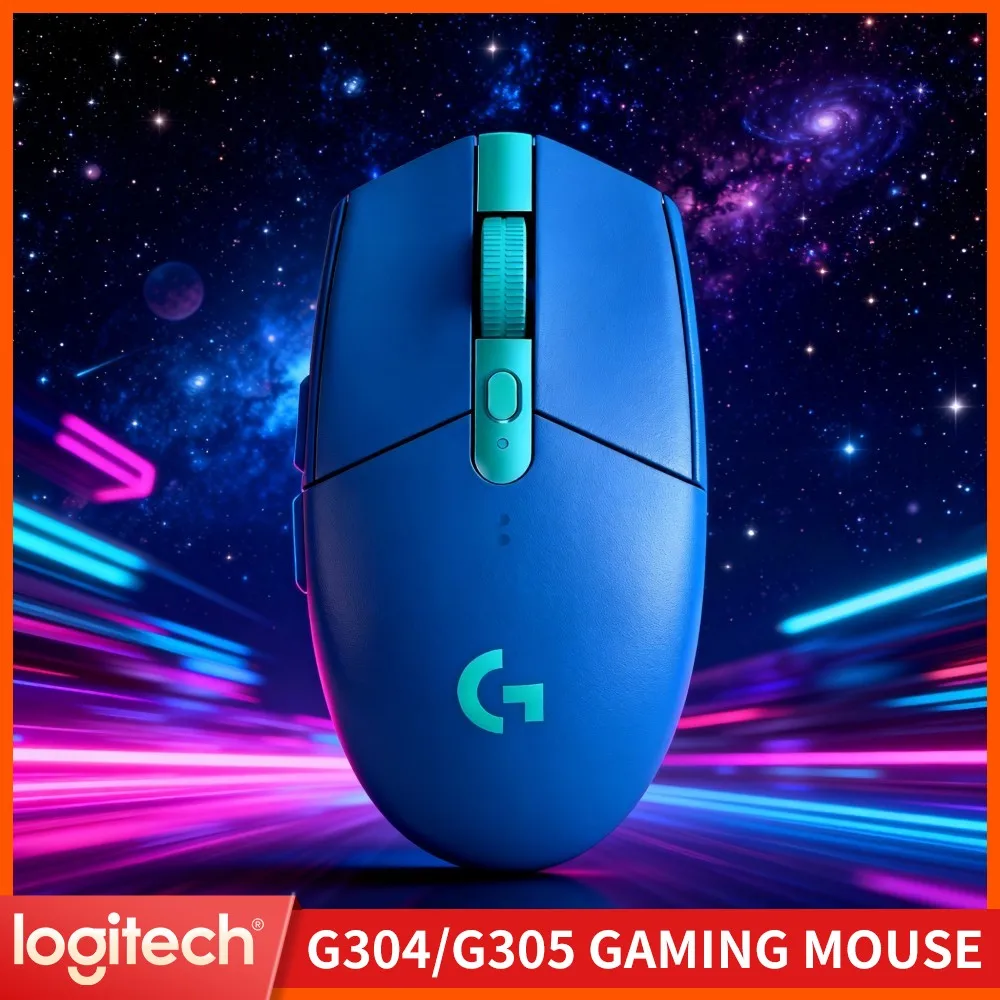 Logitech G304 Wireless Gaming Mouse 12000 DPI HERO Sensor LIGHTSPEED 1Ms 9-Month Battery Practical Design Desktop Users