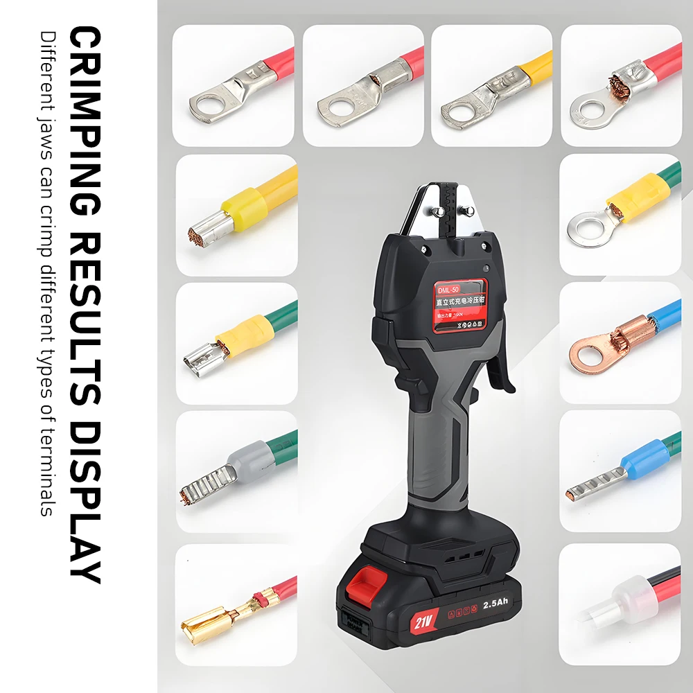 Electric Hydraulic Pliers Handheld Small Vertical Cold Press Pliers Lithium Voltage Line Pliers Wire Terminals Crimping Tool