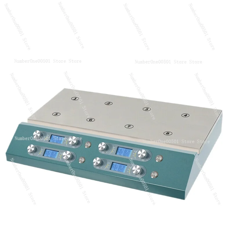 

6-Station Magnetic Stirrer Lab Multi-Position Hot Plate Mixer 84-1A Stainless Steel Sync Async Stirring for 2 4 6 8 10 Samples