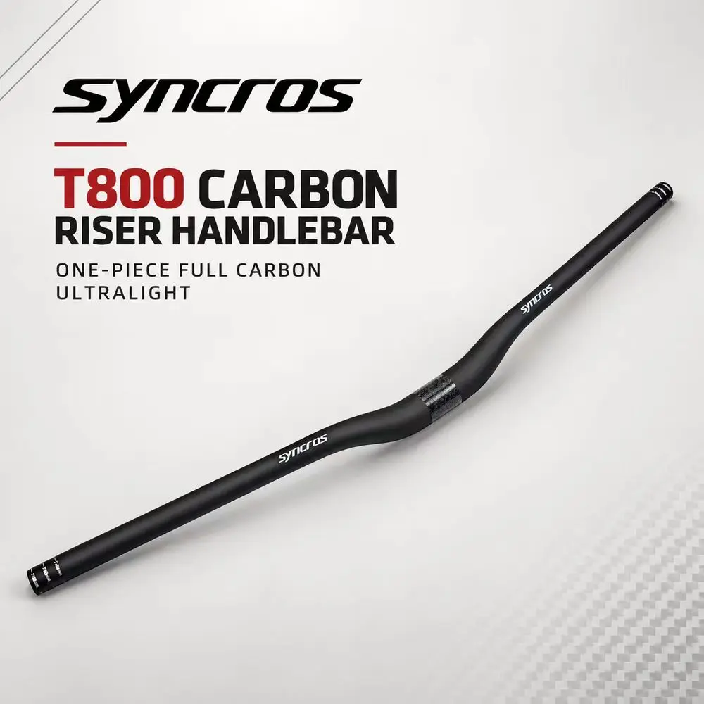 syncros-t800-carbon-mtb-riser-handlebar-35mm-clamp-35mm-rise-660-800mm-ergonomic-ultralight-matte-black-external-cable-routing