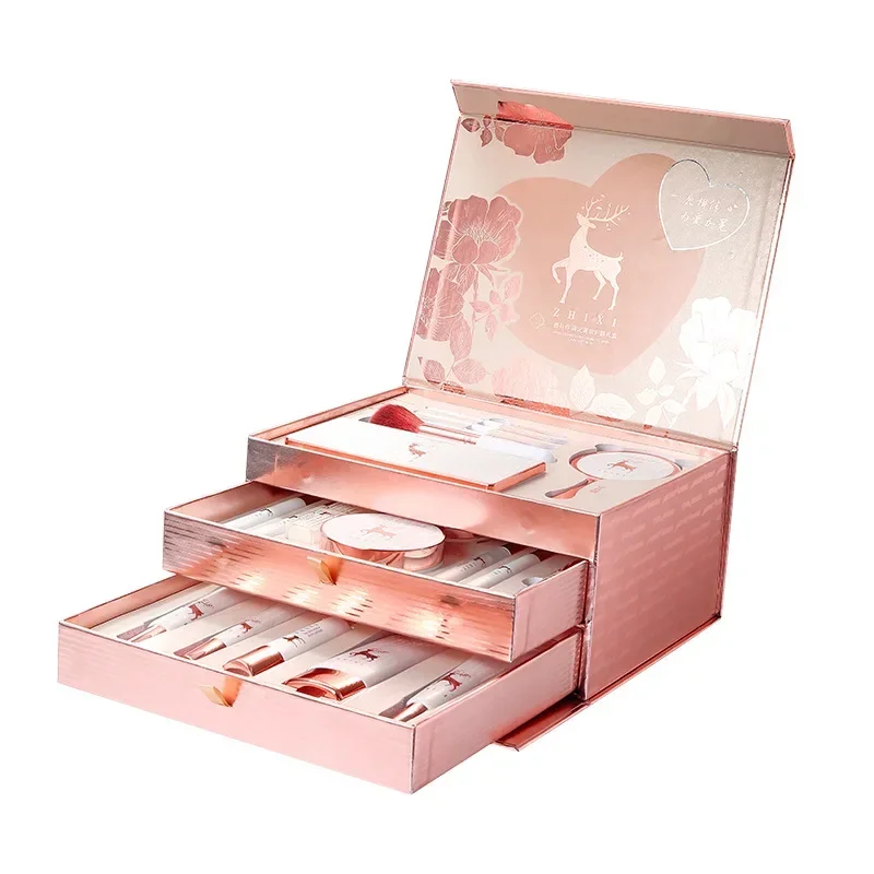 20-teiliges Make-up-Set, Box Full Mystery Box, Lippenstift, Lidschatten-Set, Geschenkset, komplettes Make-up, Hautpflegeprodukte, Kosmetik für Frauen