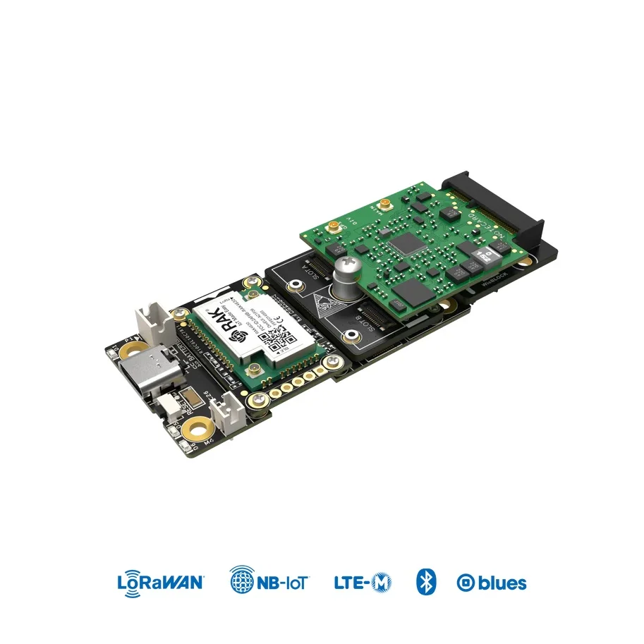 Blues.ONE - LTE-M NB-IoT GSM LoRaWAN Device based on nRF52840, SX1262 and Blues.IO Notecard. Arduino compatible RAK10714