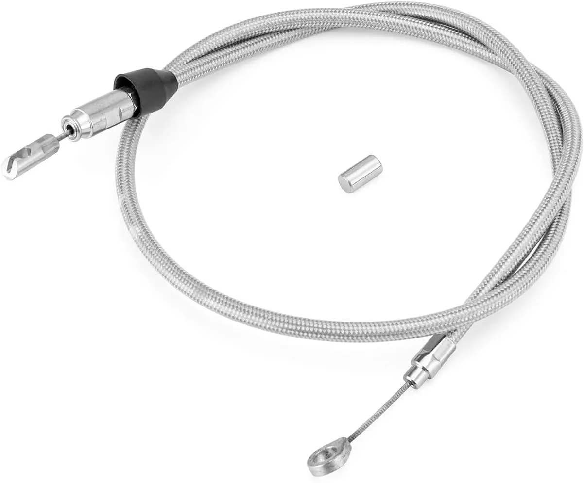 

52-дюймовый плетеный верхний трос сцепления с быстрым соединением из нержавеющей стали, совместимый с Harley Touring Road King Electra Road Glide Model 2