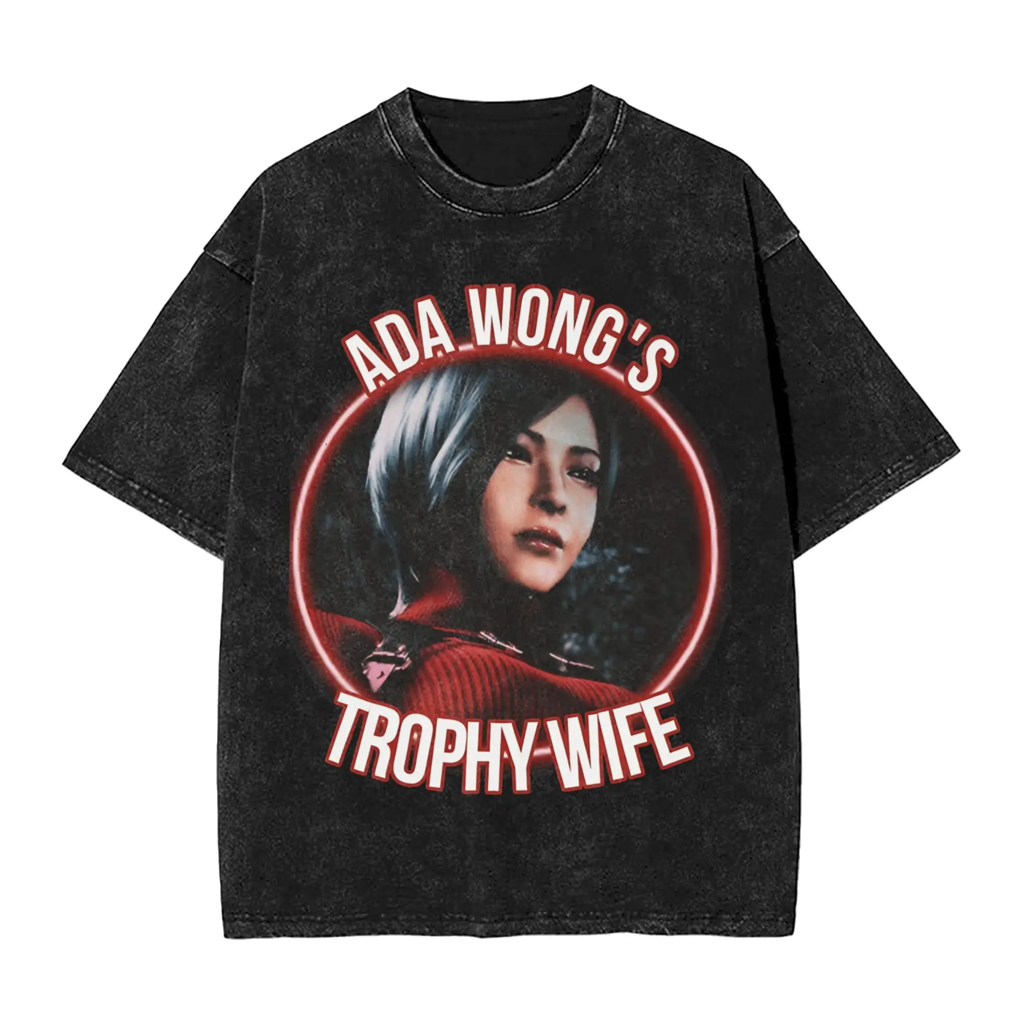 Camisetas Vintage Ada Wong para Homens e Mulheres, Camiseta Criativa de Algodão com Gola Redonda, Manga Curta, Tamanhos Grandes