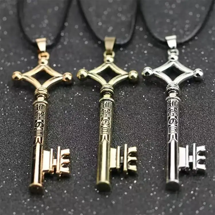 1PCS New Attack Giant Allen Key Anime Men's and Women's Necklace Pendant, Personalized Party Wear for Men and Women