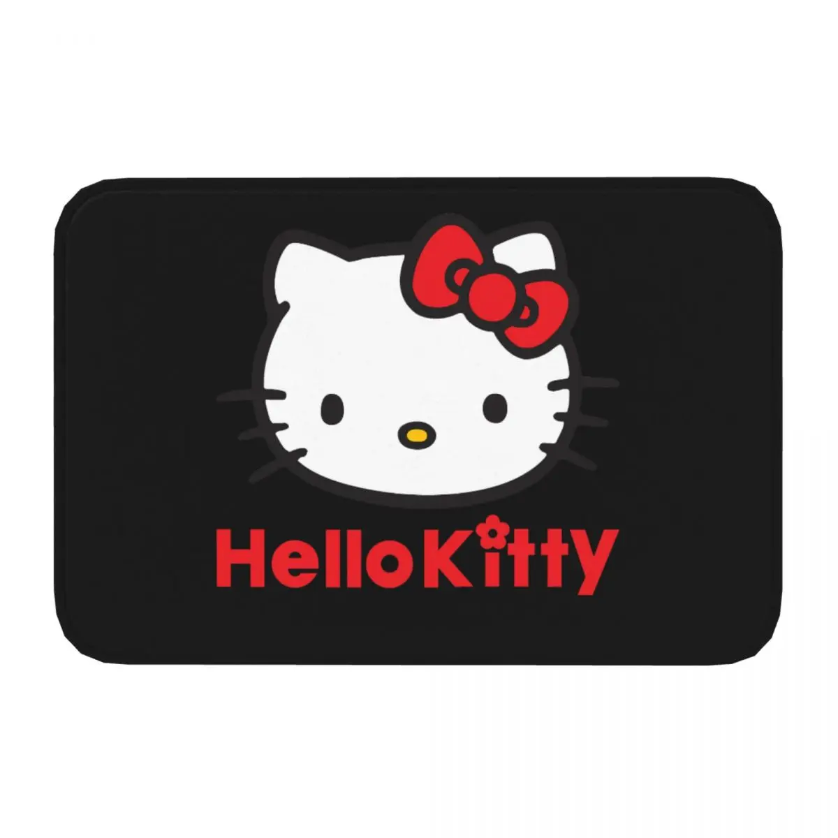 Hello Kitty Non-slip Doormat Bath Mat Flower Balcony Carpet Entrance Door Rug Indoor Decorative