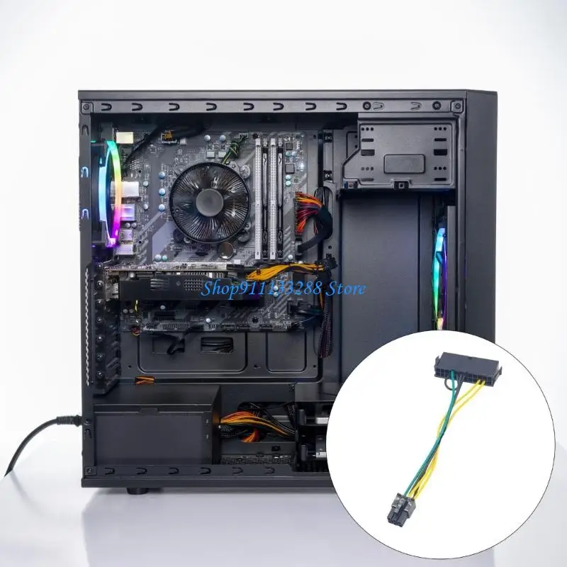 G88D Power Supply Cable 24Pin to 6Pin Connector for 3669 3050 5050 3668 7050 7080 Computer Motherboard Power Adapter Cable