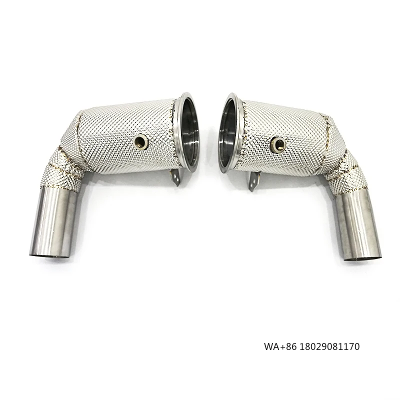 

OEM даунпайп без катализатора для 911 992 Turbo 3.0T 2020-2024, высокопроизводительный спортивный выхлоп из нержавеющей стали