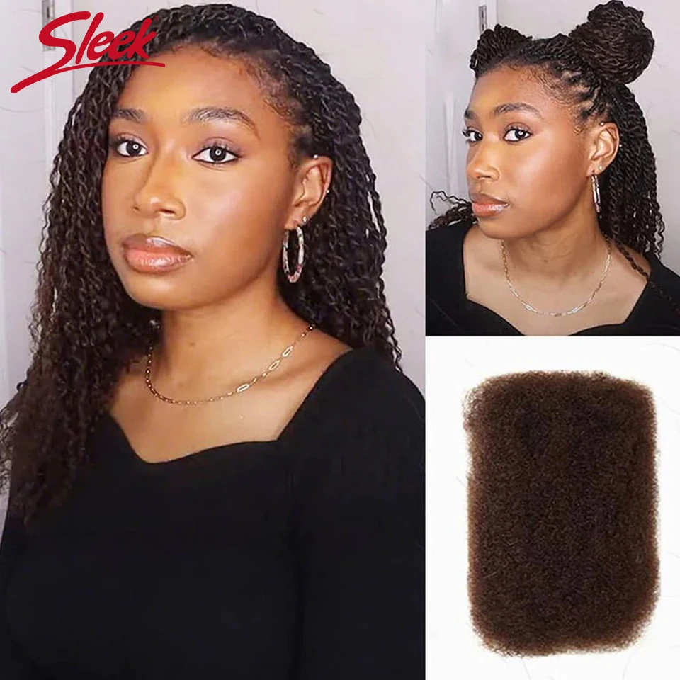 QVR Afro Kinky Bulk Three Colors P4/30/27 Human Hair For Braiding Dreadlock Hair 50g Per Pack Virgin Remy Human Hair Extensions