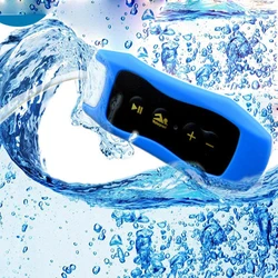 Radio FM MP3 étanche IPX8 avec clip, son stéréo, téléphone pour sauna, natation, plongée, surf, cyclisme, sport, lecteur de musique, 4G, 8G