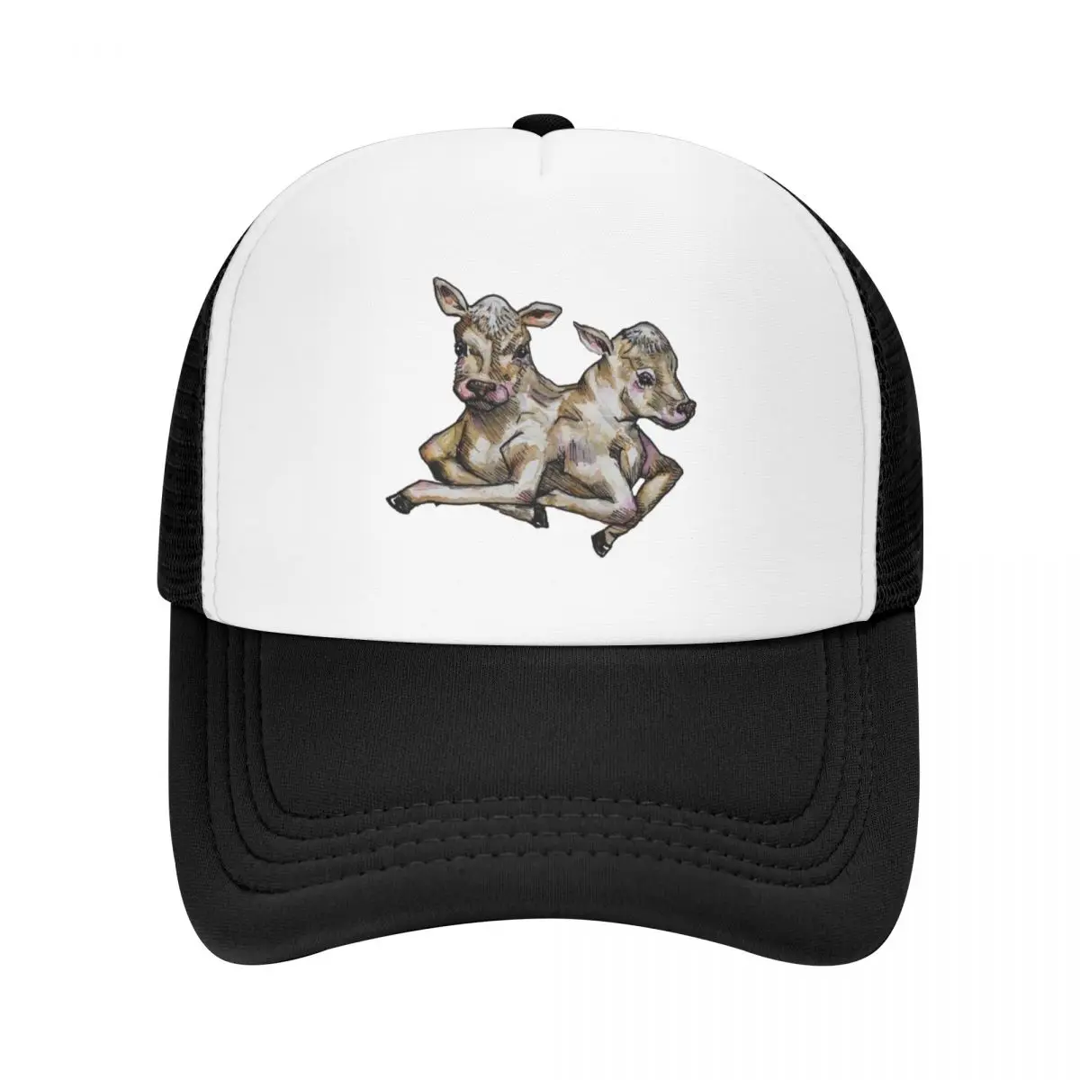 

Two-Headed Calf Poem Baseball Cap Sun Cap Golf Funny hats tea Hat Hats For Men Women's