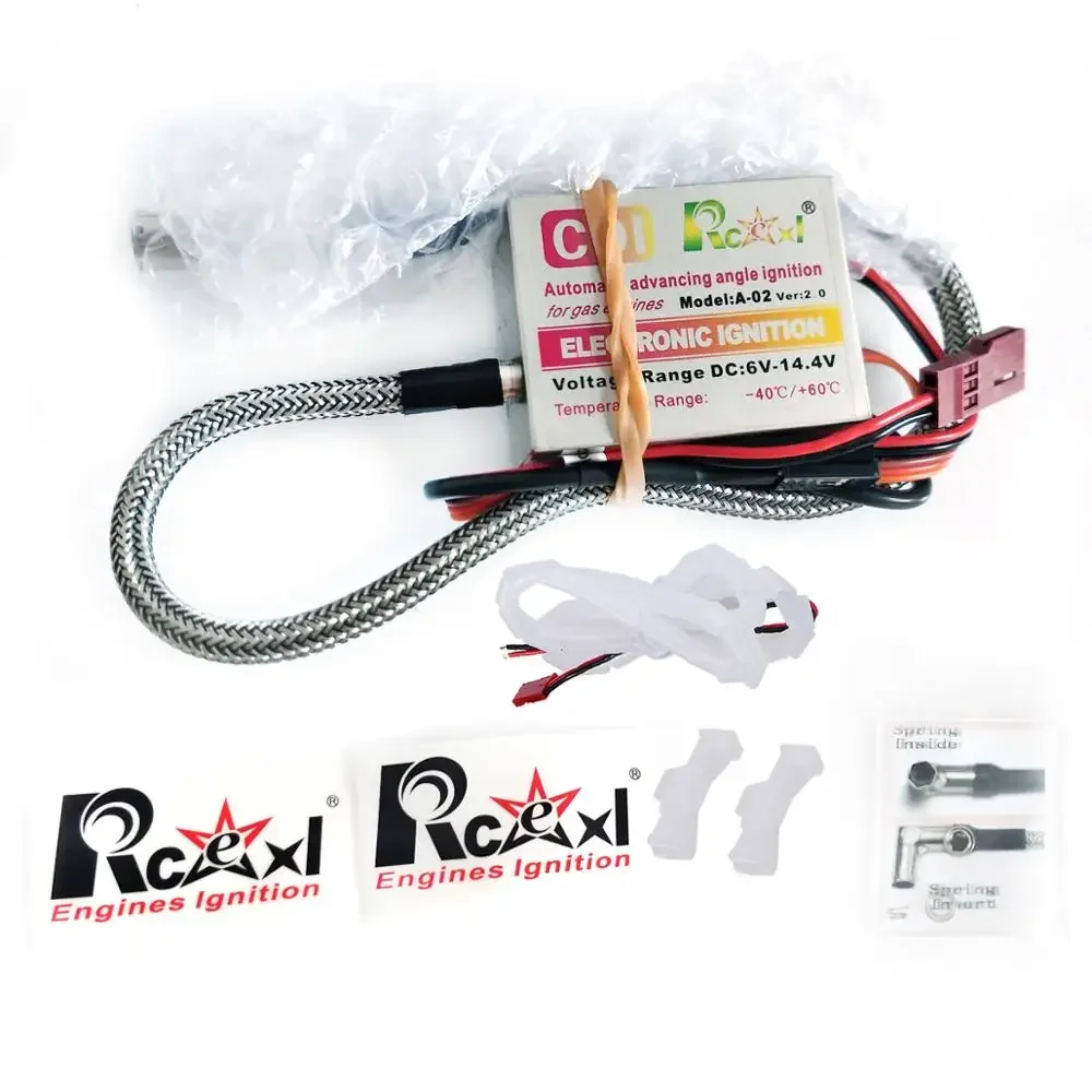 

Rcexl ME8 1/4-32 Straight Plug Cap CDI Automatic Advancing Angle Single Ignition With Sensor Kit