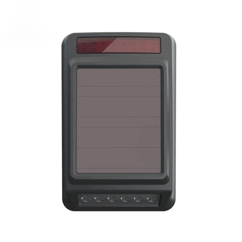 Hot HTZSAFE Solar Wireless Siren & Strobe Light - Outdoor Waterproof - 2 Optional Tones - Expandable Up To 32 Sensors