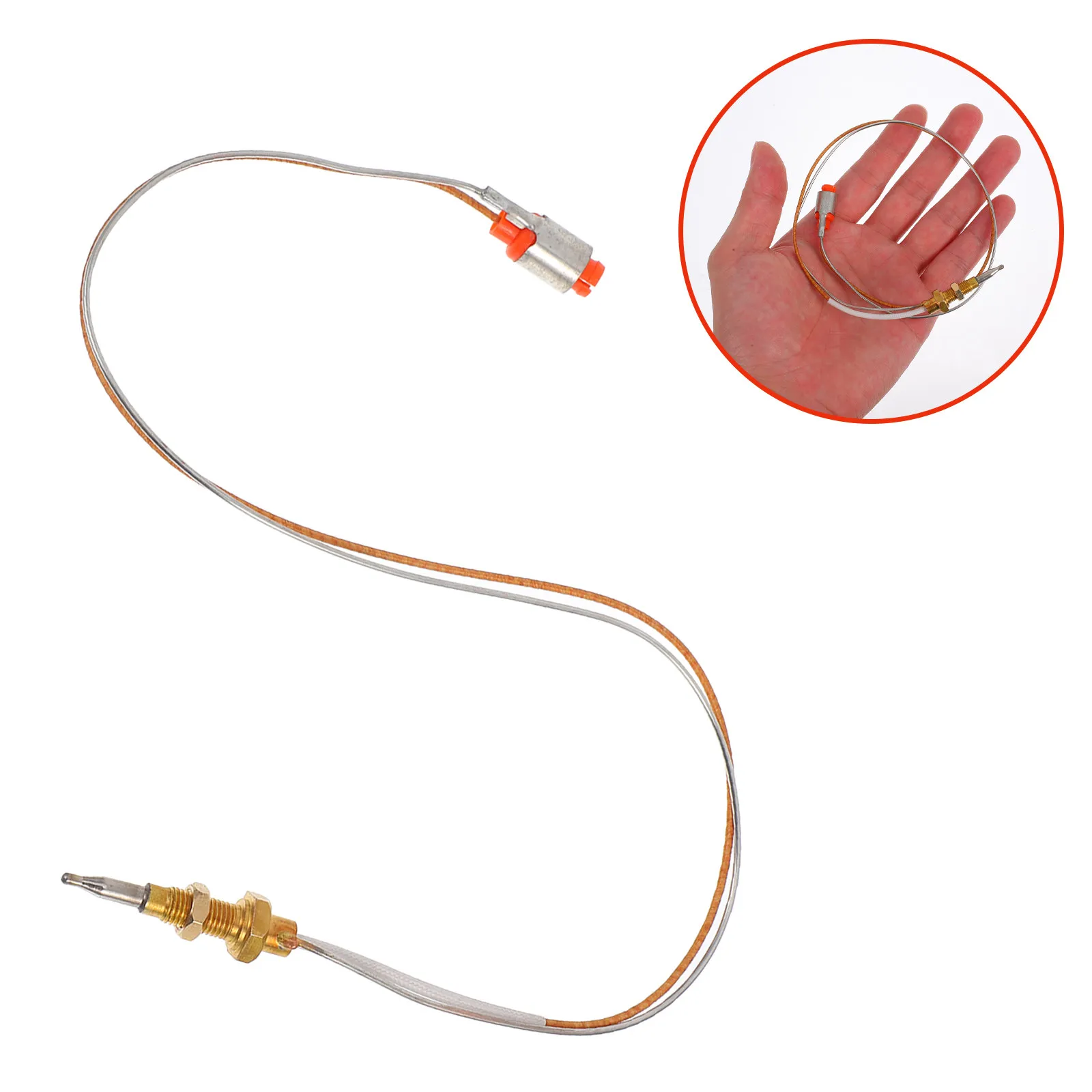 Thermocouple Embedded Stove Ignition Needle Safety Shutoff Flame Failure Device 40Cm Wire Gas Stove Thermocouple for Burner