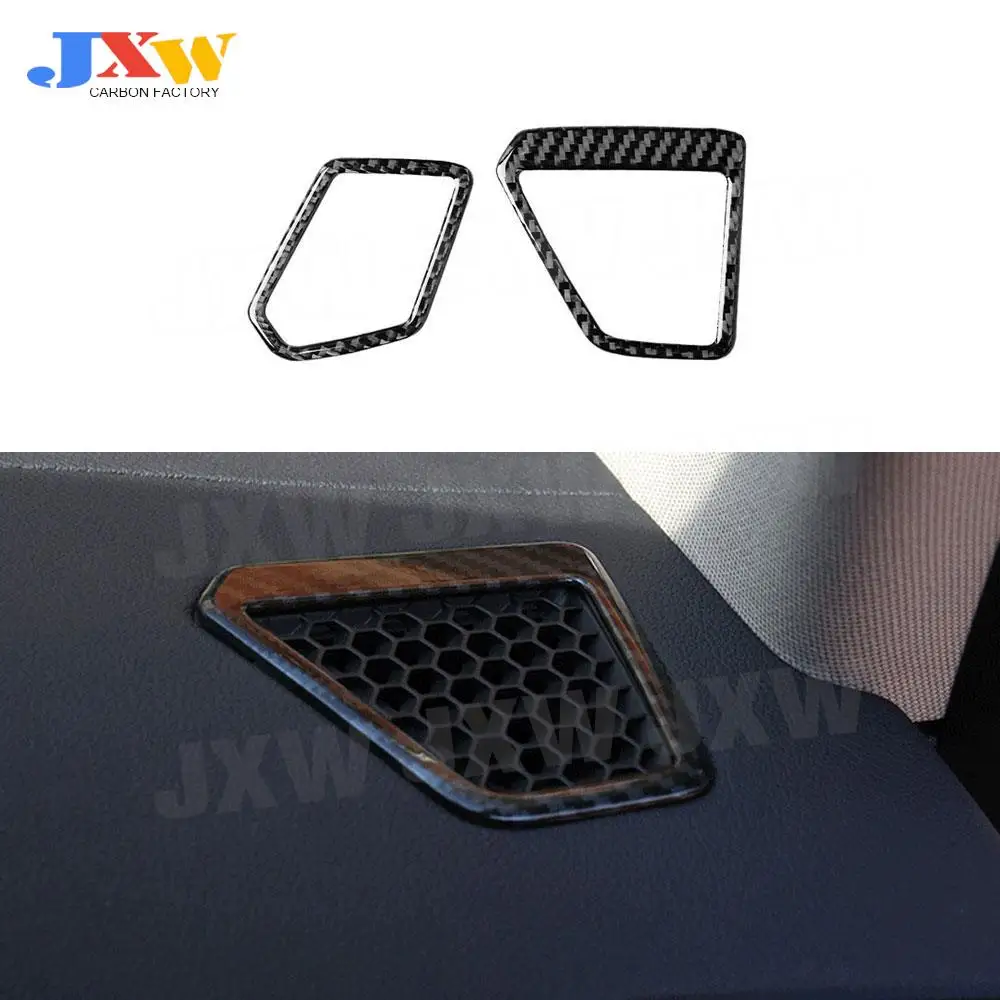 

Carbon Fiber Interior Trim AC Outlet Moulding Trim Instrument Air Vent Frame Cover Sticker For BMW 3 Series G20 G28 2019 2020