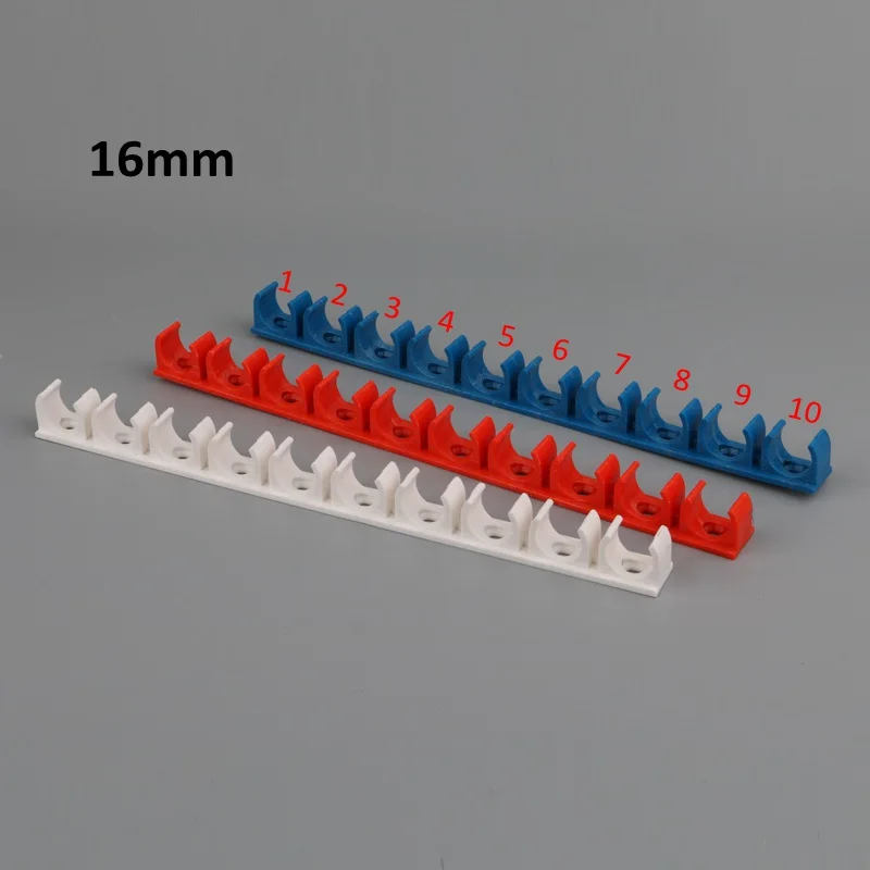 

2pcs 16mm 20mm water pipe clamp PVC PPR pipe support hook water tube clip garden irrigation systems fittings