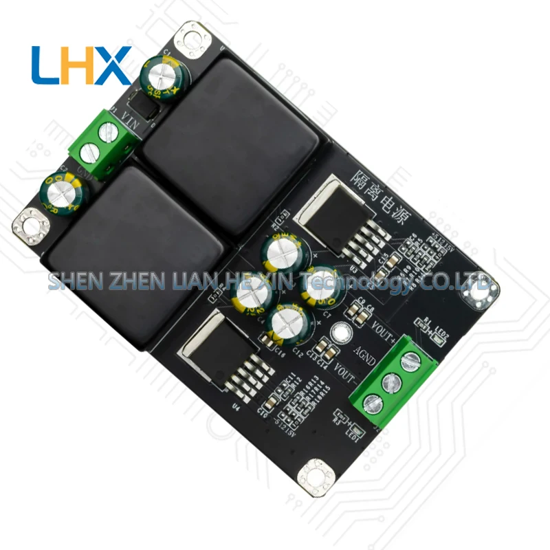 Single power supply isolation to positive and negative regulated dual power module bipolar positive and negative power supply