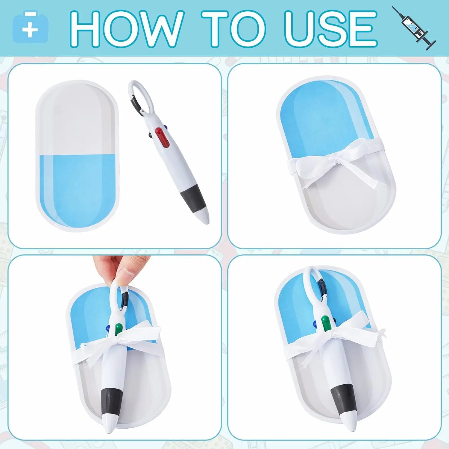 ตลกพยาบาลนักเรียนของขวัญพยาบาล Sticky Notepad พร้อมปากกา Retractable รถรับส่งปากกาพยาบาลสัปดาห์ Appreciation ของขวัญ