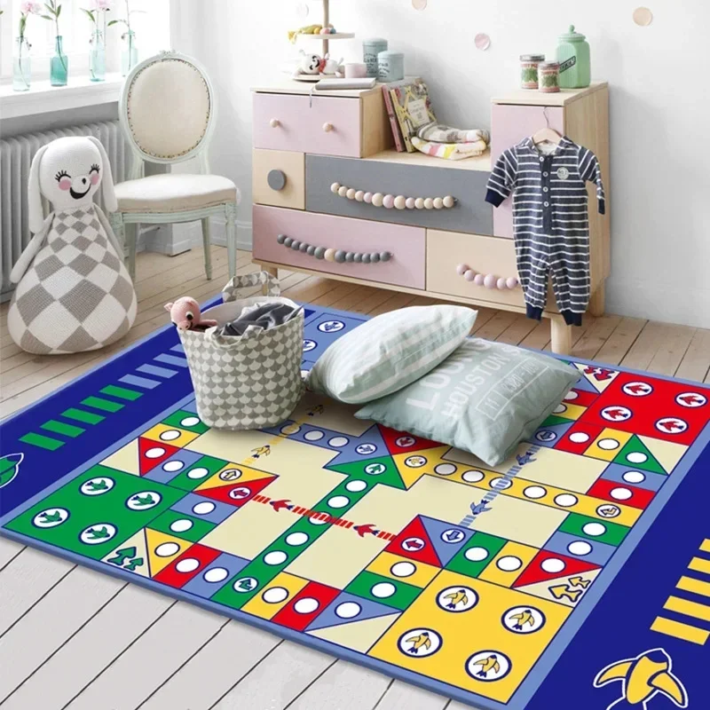 Big Flying Chess Carpet Party Floor Games Toy Foldable Family Friends Interactive Board Games Portable Travel Toys for Kid Adult