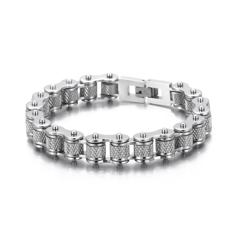 Vintage Motorcycle Chains Stainless Steel Men Bracelet Women Style Jewelry Stylish Cool Stuff Fashion Accessories Gift Wholesale