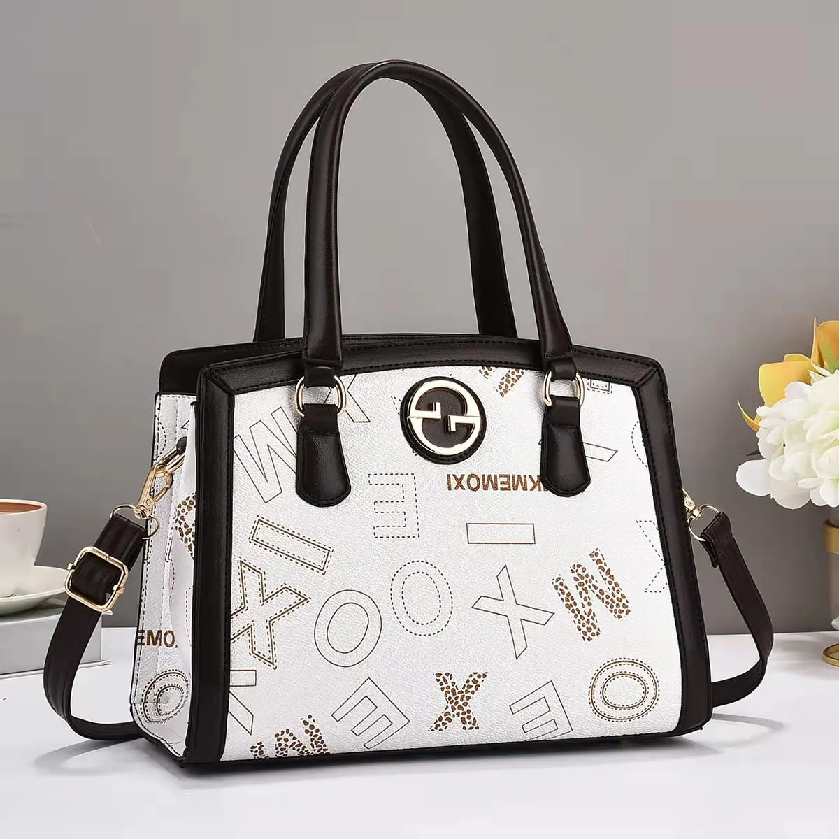 

Новая лоскутная сумка-тоут для женщин, большая вместительная сумка на плечо с верхней ручкой, минималистичная сумка через плечо для офиса и поездок на работу