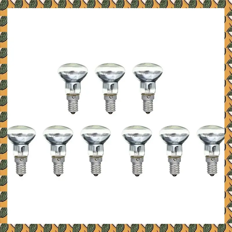 A77I Replacement Lava Lamp E14 R39 30W Spotlight Screw In Light Bulb Clear Reflector Spot Light Bulbs Lava Incandescent 9Pcs